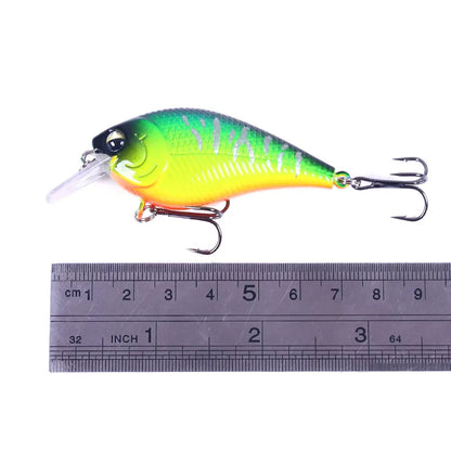 Hengjia 1pcs 7cm 9.5g Square Bill Crankbait Artificial Wobbler Shallow Diving Bait Fishing Lure for Bass
