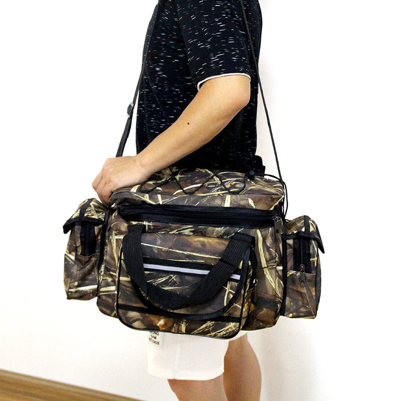 Large Capacity Fishing Bag Waterproof Multifunctional Lure Waist Pack Outdoor