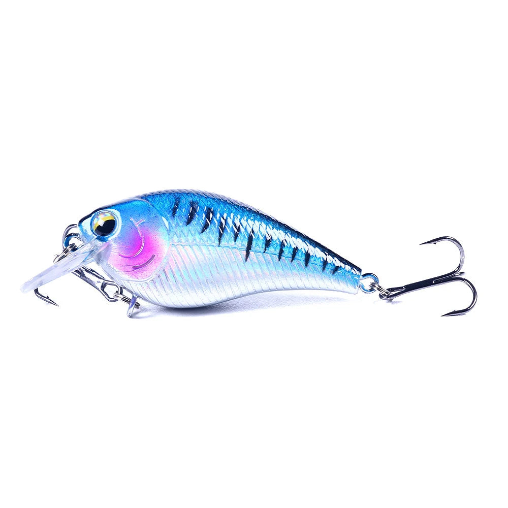 Hengjia 1pcs 7cm 9.5g Square Bill Crankbait Artificial Wobbler Shallow Diving Bait Fishing Lure for Bass