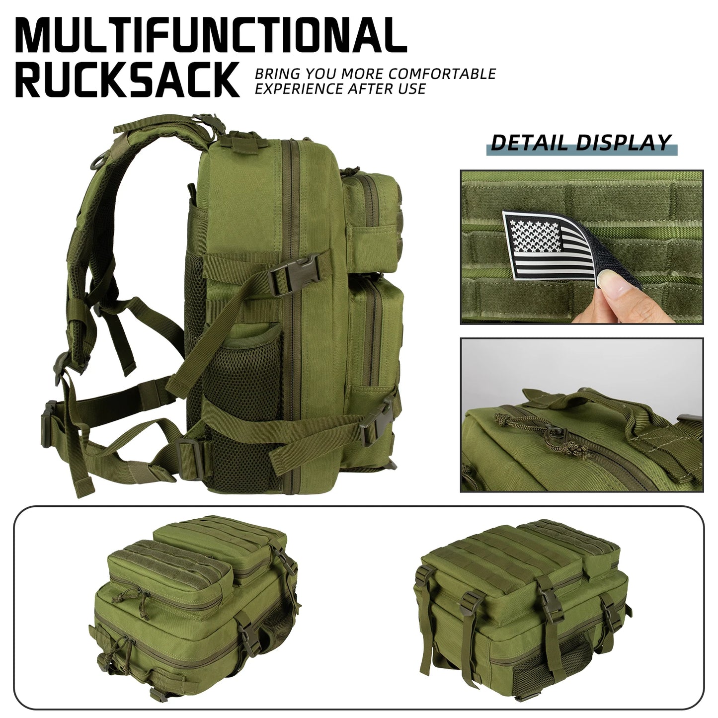 25L Hunting Rucksack Tactical Pack Backpack Waterproof Bug Out