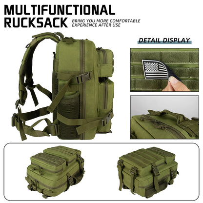 25L Hunting Rucksack Tactical Pack Backpack Waterproof Bug Out