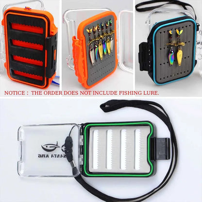 SantaKing Fishing Tackle Box Fly Hooks Storage Box Durable Multiple Layers Portable for Organized Outdoor Fishing