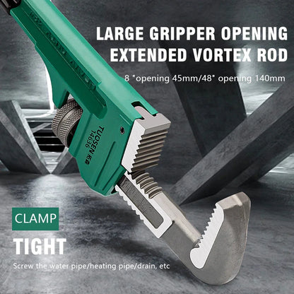 F-type Multi-function Adjustable Wrench Right Angle Design Universal Ratchet Torque Pipe Wrench Suitable Pipeline Repair Tools