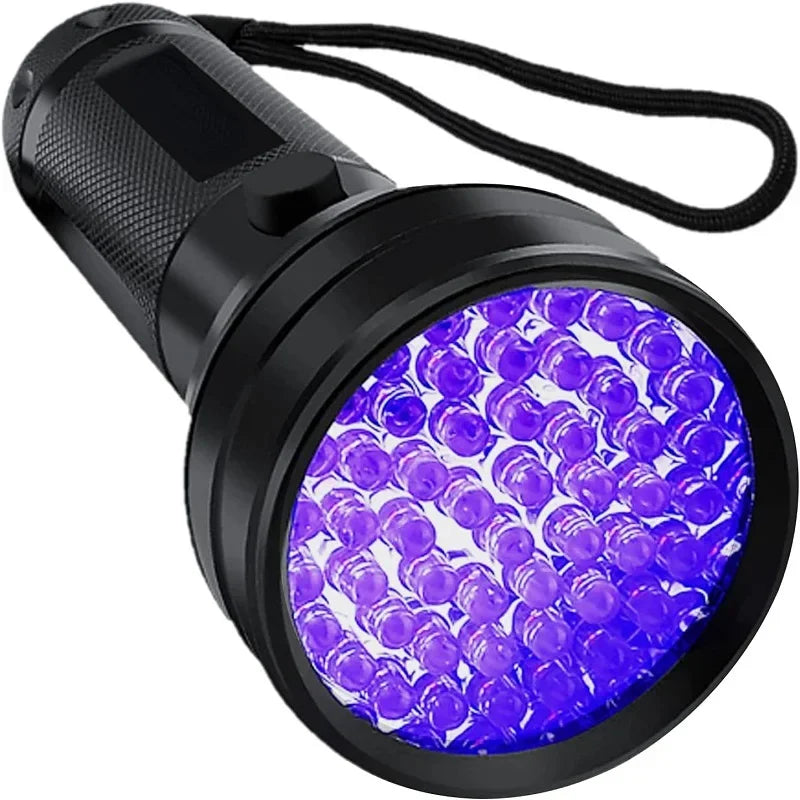 100/51/21 LED UV Flashlight Black Light Super Bright Handheld Flashlight for Hotel Inspection Pet Urine Detector