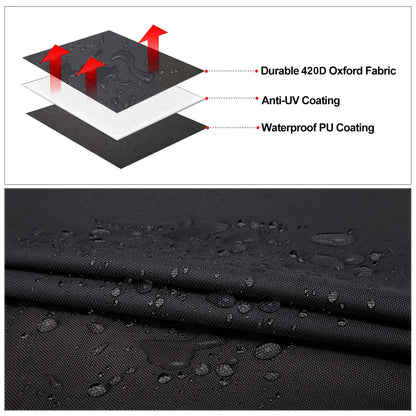 Boat Covers 420D Heavy Duty Waterproof Boot Weather Strip Tapes Shade Covers