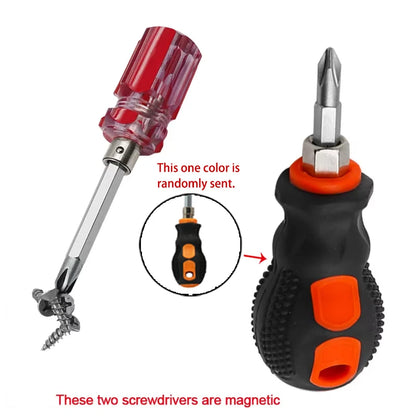 Screwdriver Radish Head Screw Mini Small Portable Driver Handle Repair Tools Accessories Cross Word Ratchet