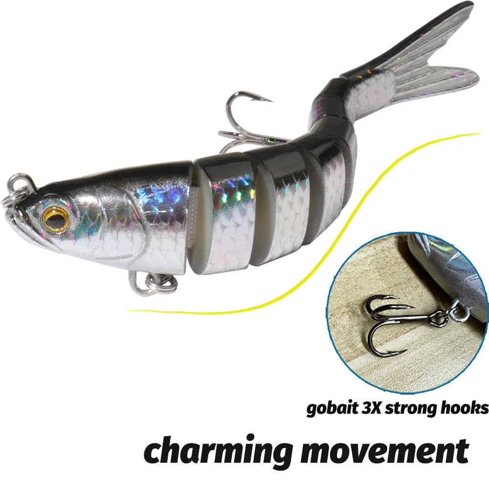 3PCS Swimbait 11g 16g 27g Multi Joint Lure Sinking Pencil Bionic Swimming Pesca Bass Treble Hook