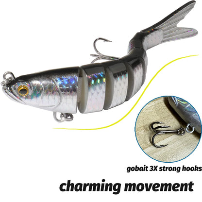 3PCS Swimbait 11g 16g 27g Multi Joint Lure Sinking Pencil Bionic Swimming Pesca Bass Treble Hook