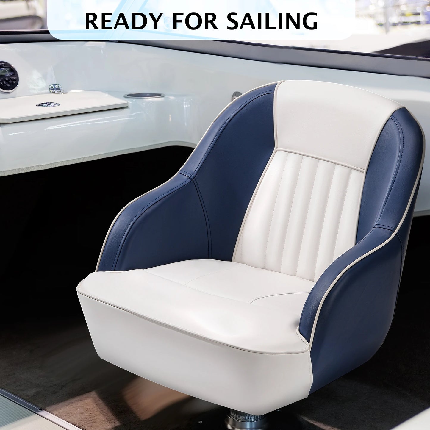 Captain Bucket Seat, Pontoon Boat Seat with Thickened Sponge Padding,
