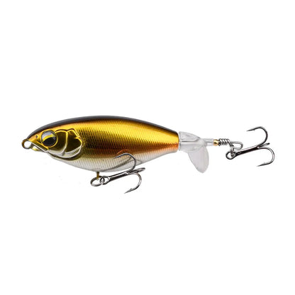 1Pcs Topwater Top Water Fishing Lure 6g/10g Trolling Catfish Artificial Hard Bait with Soft Rotating Tail Fishing Tackle