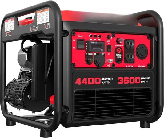4400-Watt Portable Generator with Inverter Technology, 30A for RV