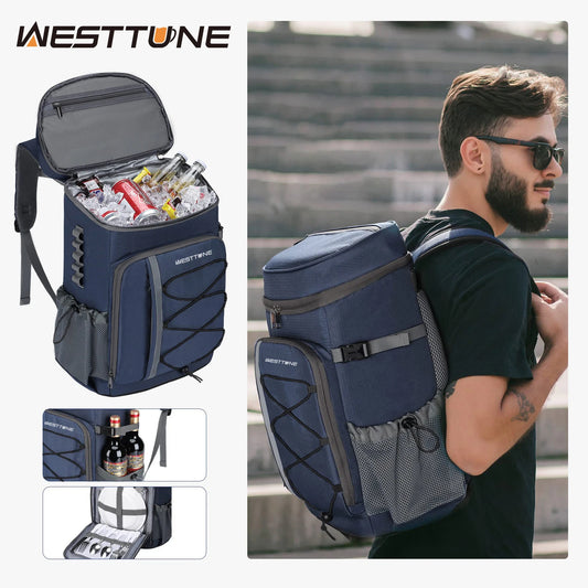 WESTTUNE 35 Can Cooler Backpack Leakproof Insulated