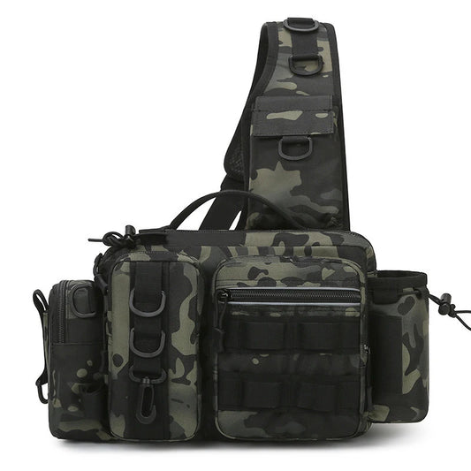Men Fishing Tackle Bag Single  Tactical Bags Fish Lures Gear Utility Storage Fishing Box
