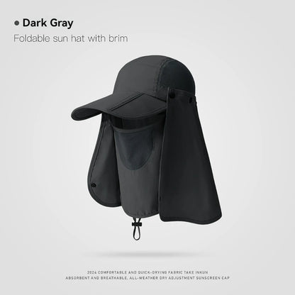 GTUBIKE Fishing Cap Windproof And Face-protecting Hat Outdoor Sports Climbing Cycling Breathable Facemask For Women And Men