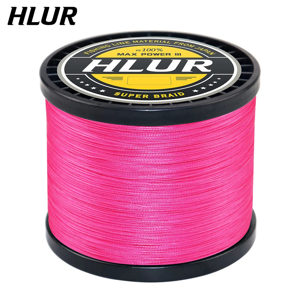 HLUR X8 Strong 300M 1000M 8 Strand Weaves PE Braided Fishing  Multifilament 8 Braid Wire 20-88LB