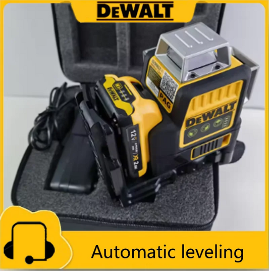 DEWALT  Laser Level DW089LG Self Levelling 12 Line 3 x 360 Degrees Green Beam Laser 12V MAX Li-Ion Battery Lasers