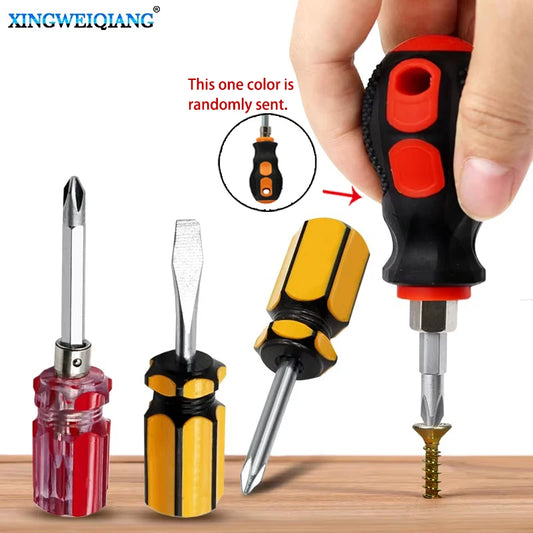 Screwdriver Radish Head Screw Mini Small Portable Driver Handle Repair Tools Accessories Cross Word Ratchet