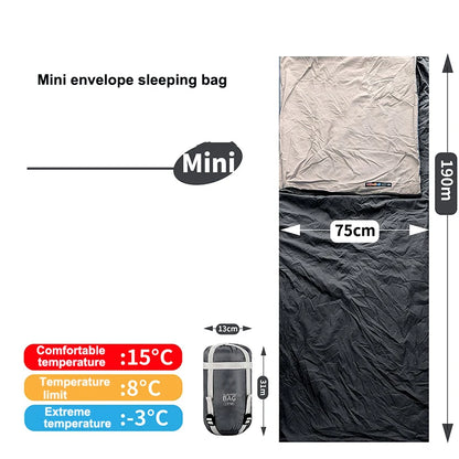 Soft lw180 Sleeping Bag Ultralight Cotton Sleeping Bag Spring Summer Sleeping Bag Outdoor Hiking Camping Sleeping Bag