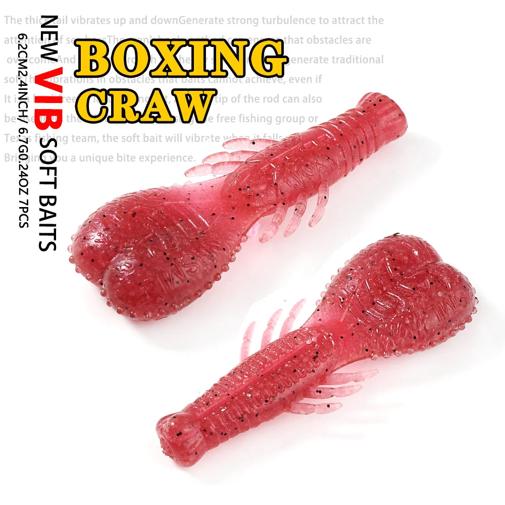 SUNMILE Stick Bait 6.2cm6.6g Casting Heavy Weighted Soft Plastic Lures Craw Artificial Bait Silicone Shad Lure For Bass Fishing