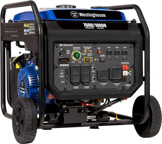 10000 Peak Watt Portable Open Frame Inverter Generator, Remote Electric Start with Auto Choke ,Transfer Switch Ready | USA | NEW