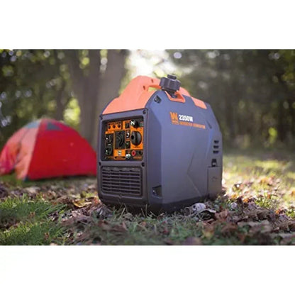 WEN 56235i Super Quiet 2350-Watt Portable Inverter Generator with Fuel Shut Off, CARB Compliant, Ultra Lightweight, Black