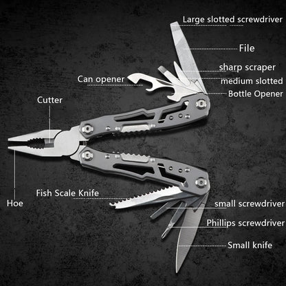 Stainless Steel Folding Multifunction Tools Emergency survival Knife Pliers