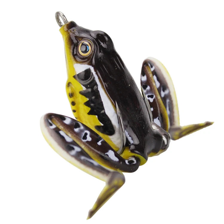 WEIHE High Quality Spinner Fishing Lure Artificial Soft Silicone Bait Gel Live Frog Bait 5cm /12g Frog Carp Fishing Accessories