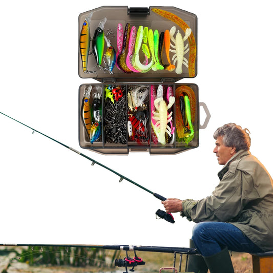 Fishing Lures Set Soft and Hard Bait