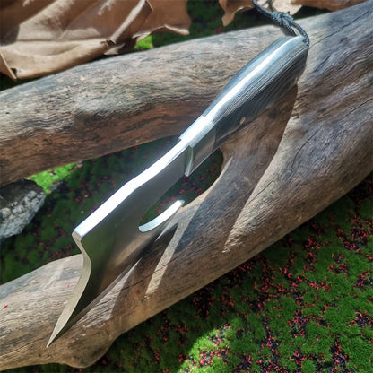 Portable Tactical Stainless Steel Camping Hunting Survival Axe with Colored Wooden Handle