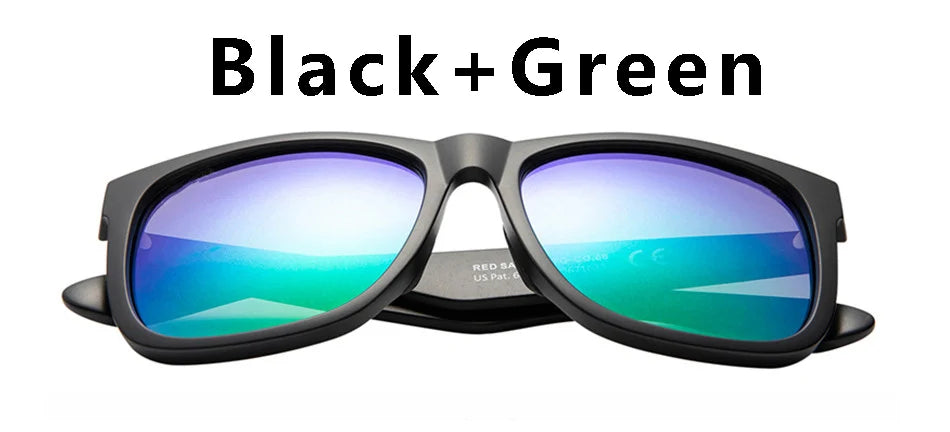 Red Sands Mirror Polarized Sunglasses Men Classic Design Ultralight Eyewear Frame Square Sport Male UV400 Travel Goggles