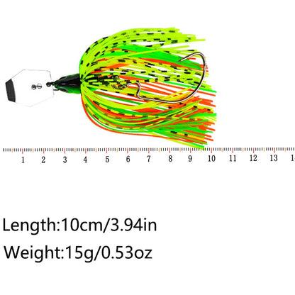 3pcs Chatterbait Fishing Lures Set Spinner Artificial Bait Skirts Kit Weedless Buzzbait Wobblers For Bass Pike Swimbait Walleye