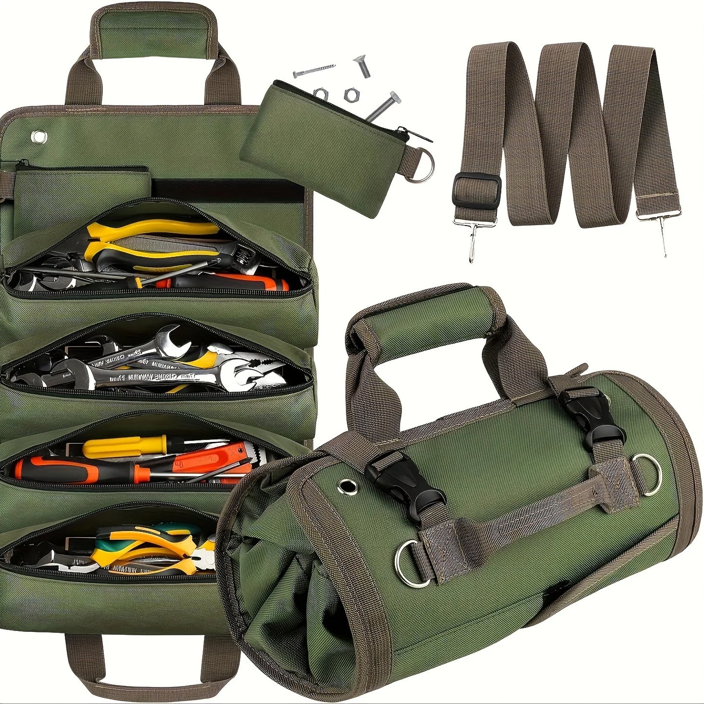 Multifunctional Electrician's Heavy-Duty Rolling Tool Kit - Suitable for Outdoor Storage Boxes, Cabinets, and Shelves