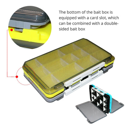 Fishing Box Portable Accessories Box Fisherman Tackle Box Plastic Bait Boxes Hook Organizer Storage Tool For Carp Fishing Goods