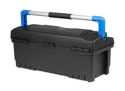HART 26" Toolbox, Resin Tool Storage and Organization, Black with Blue Accents