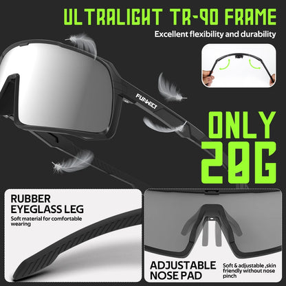 Polarized Sunglasses UV Protection Eyewear for Men Women Sports Bike Cycling MTB Road