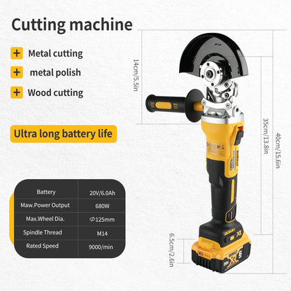 DEWALT DCG405FN 18V Max XR Brushless Cordless Angle Grinder - 125mm, 8500 RPM, Cutting & Polishing, Rechargeable Handheld Tool