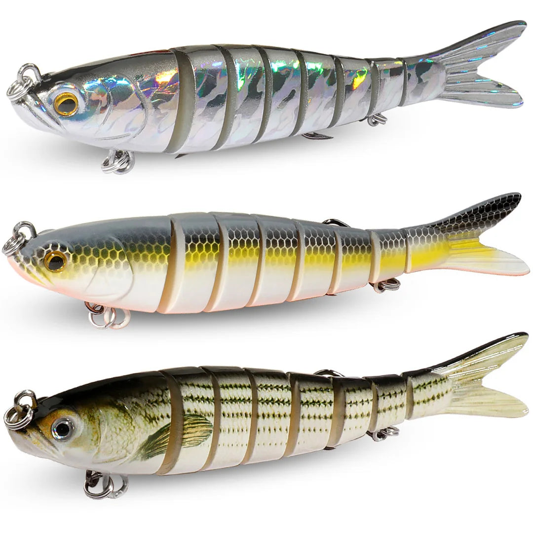 3PCS Swimbait 11g 16g 27g Multi Joint Lure Sinking Pencil Bionic Swimming Pesca Bass Treble Hook