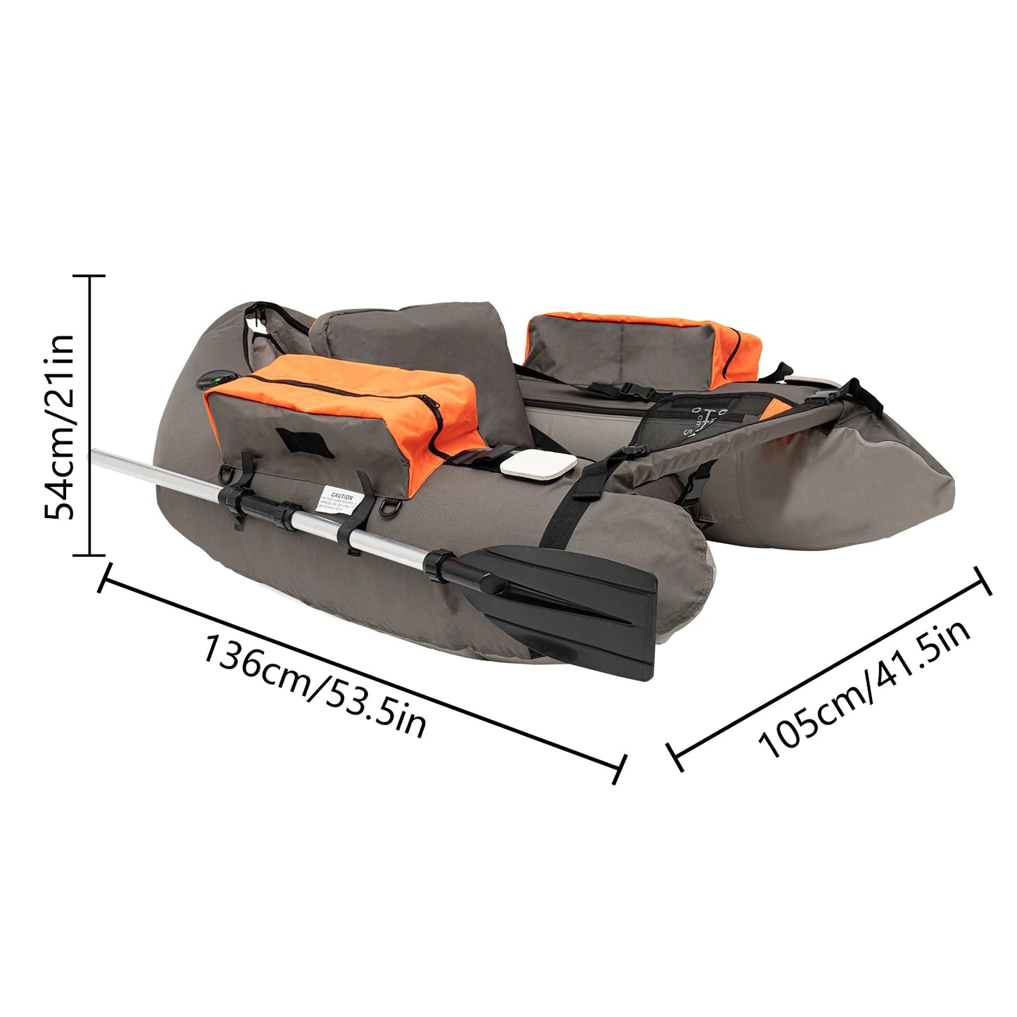 Mini Aluminum Boat Pontoon Float Tube Inflatable PVC Fishing Boat