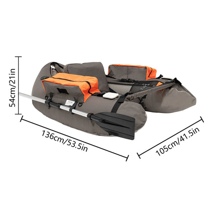 Mini Aluminum Boat Pontoon Float Tube Inflatable PVC Fishing Boat