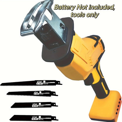 Cordless Reciprocating Saw Compatible With DeWalt 20V Battery,0-3500SPM Variable Speed,4 Saw Blades Kit（Tool Only）