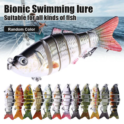 5pcs Bionic Lures random color Realistic fish shape Fishing Bait Float Lure Bionic Bait Accessories