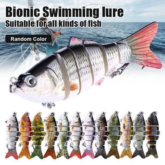5pcs Bionic Lures random color Realistic fish shape Fishing Bait Float Lure Bionic Bait Accessories