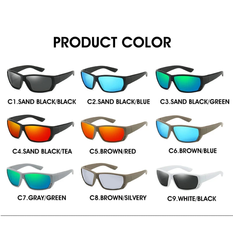 Sports Polarized Sunglasses For Men Cycling Driving Fishing 100% UV Protection