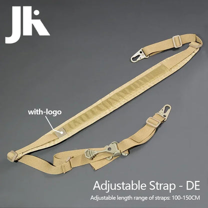Tactical Quick Release Sling Strap 2 Points Adjustable Rifle Nylon Strap Outdoor Hunting Weapon HK416