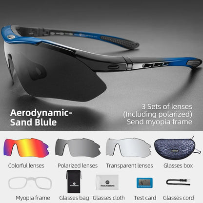 Polarized Cycling Glasses  UV400 Outdoor Sport Eyewear Men Women