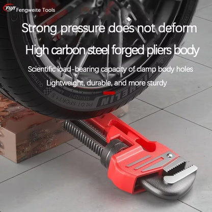 Heavy duty pipe wrench, adjustable pipe wrench, solid jaws and I-beam handle, pipe wrench, industrial wrench