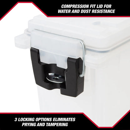 Frost Locking and Stacking Utility and Tool Box, Durable Plastic 11.5" x 5.06" x 7.25"