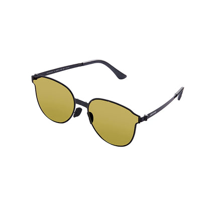 Classic Folding Metal Sunglasses 2024 New Fashion Stainless Steel Frame Nylon Lenses Outdoor