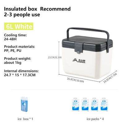 Camping Ice Box Large Capacity Car Refrigerator Portable Cooler