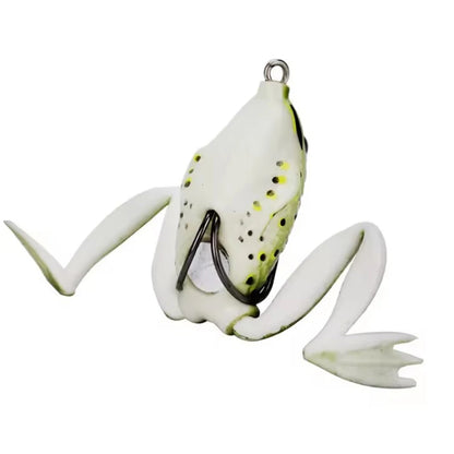 WEIHE High Quality Spinner Fishing Lure Artificial Soft Silicone Bait Gel Live Frog Bait 5cm /12g Frog Carp Fishing Accessories